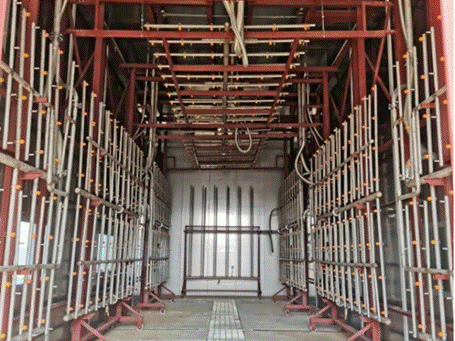 450m&sup3;整車淋雨室